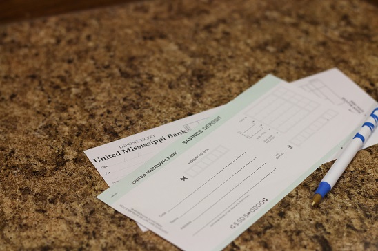 Photo of Deposit slips